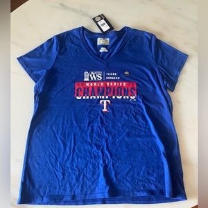 Texas Rangers World Series v neck t shirt